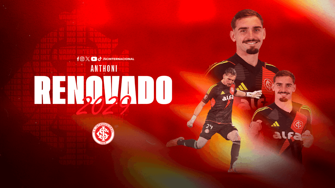 Anthoni renova com o Inter até 2029