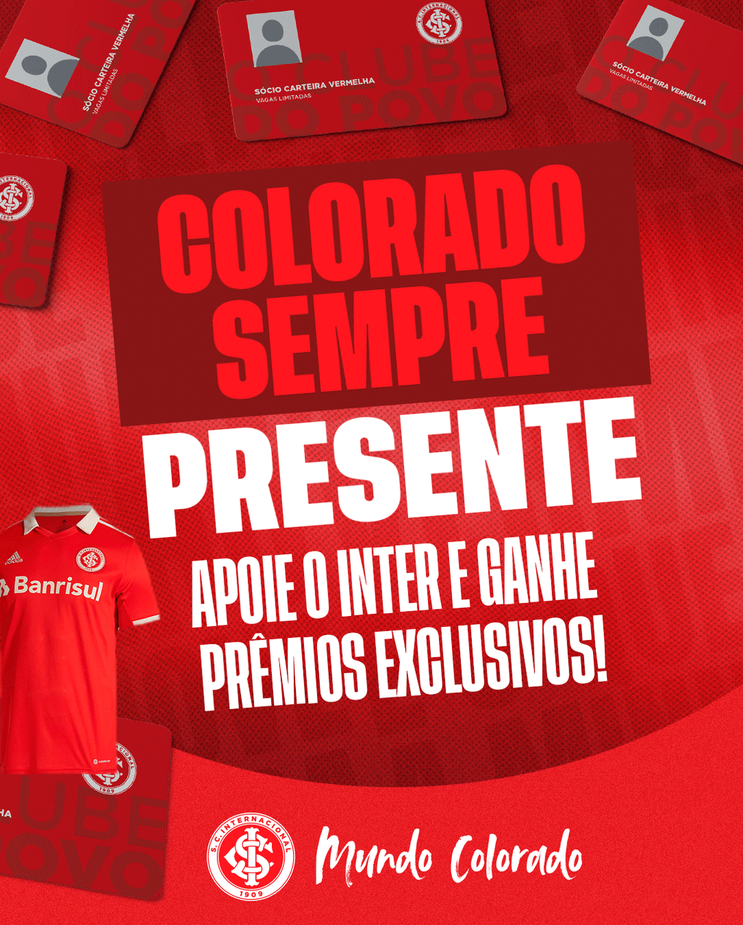 Inter apresenta a campanha "Colorado sempre presente"
