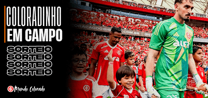 Cinco sócios(as) coloradinhos(as) serão sorteados(as) para entrar em campo contr...