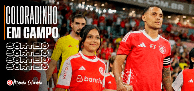 Cinco sócios(as) coloradinhos(as) serão sorteados(as) para entrar em campo no jo...